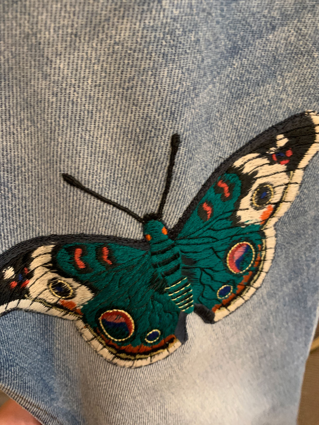 Gucci butterfly jeans sale