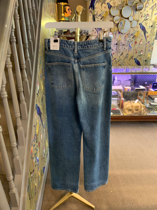 Zara Blue Denim Wide Leg Jeans Size 10 - Image 2