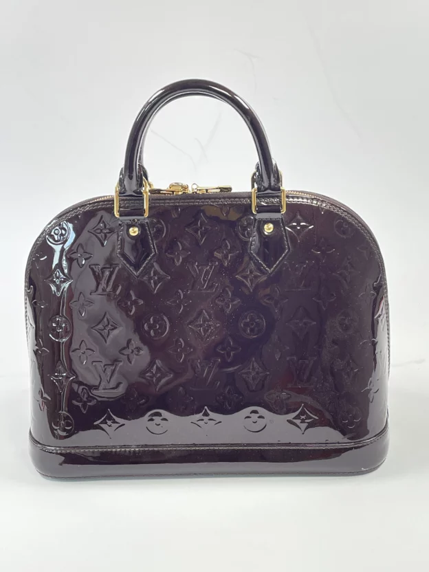 Louis Vuitton Burgundy Alma Handbag - Dress Cheshire