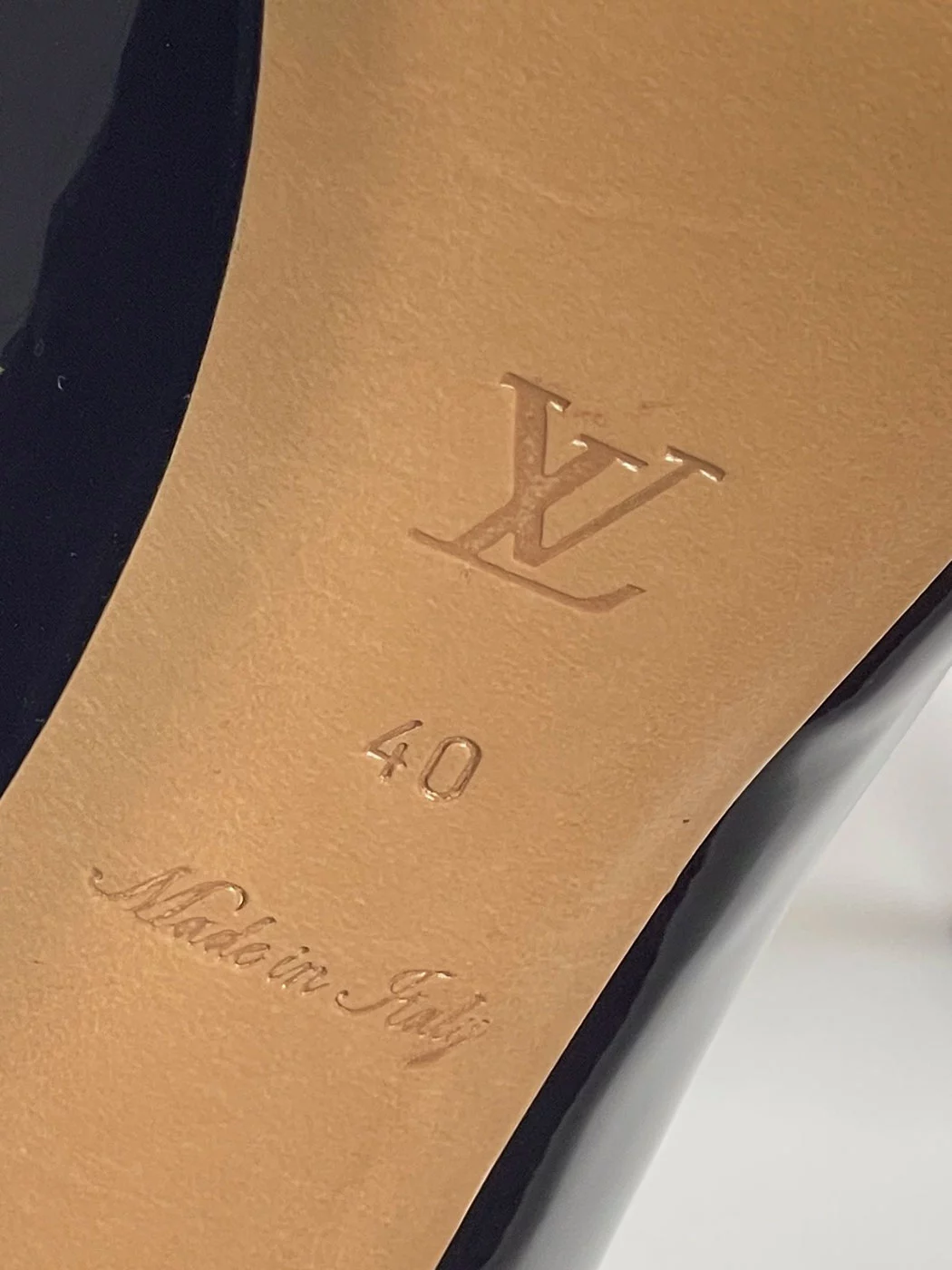Louis Vuitton Burgundy Patent Leather Platform Peep Toe Eyeline
