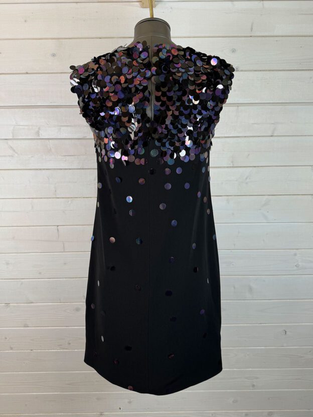 Pre-Owned LK Bennett Black Sequin Dress Size UK 6. - Image 2