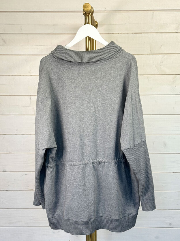 Varley Grey Sweater With Pulled In Waist Size M - Image 2