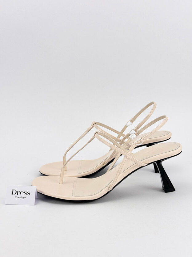 Khaite Linden Off-White Heeled Sandals Size 37.5 (UK 4.5) - Image 2