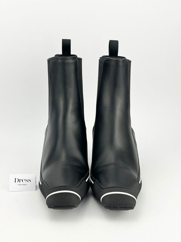 Christian Dior Black Kitten Heel Boots Size 37 (UK 4) - Image 2