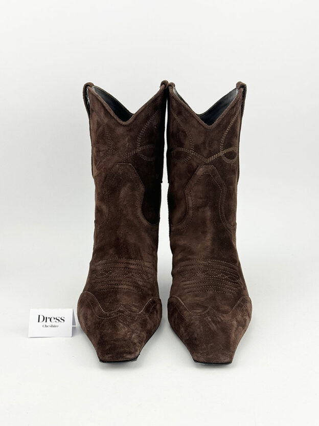Khaite Brown Suede Heels Size 37 (UK 4) - Image 2