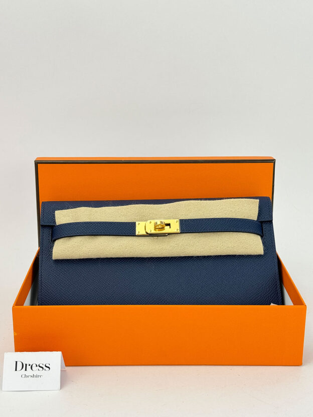 Hermes Kelly To Go Long Wallet Bleu Saphir - Image 8