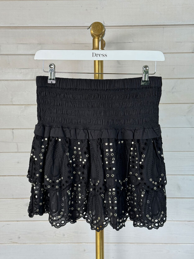 Pre-Owned Michael Kors Black Stud Skirt Size XS