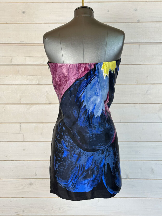 Tibi Silk Multicoloured Mini Dress UK 8 - Image 2