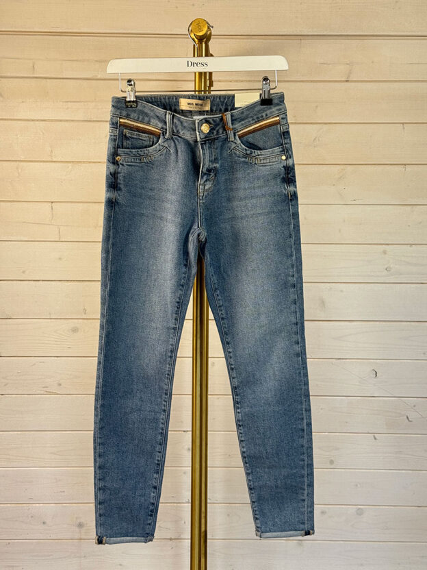 Pre-Owned Mos Mosh Skinny Blue Jeans Size UK 8