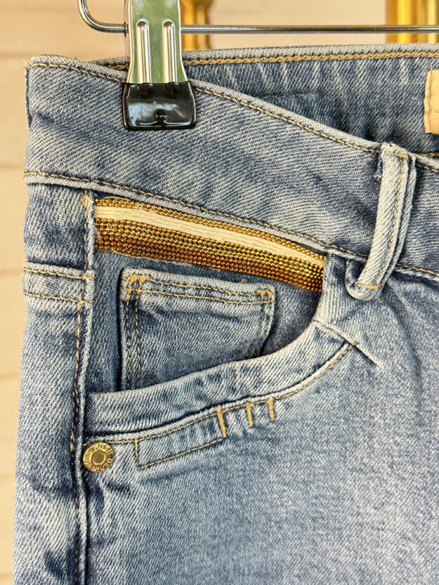 Pre-Owned Mos Mosh Skinny Blue Jeans Size UK 8 - Image 2