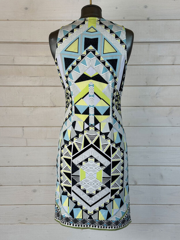 Hale Bob Yellow, Grey & Blue Dress Size XS - Image 2