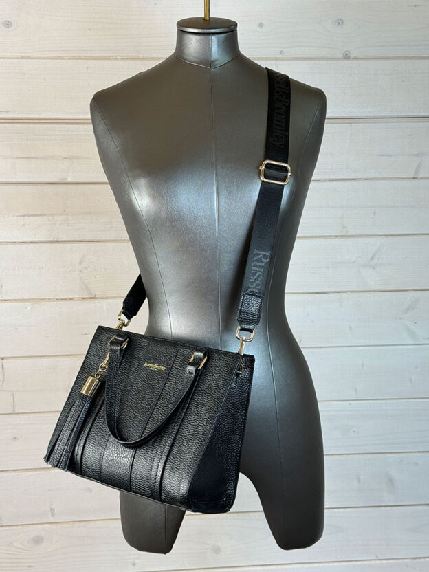 Russell & Bromley Black Cross Body Bag - Image 6