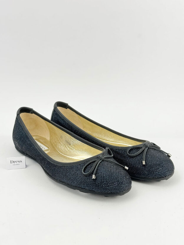 Jimmy Choo Ballet Flats Navy Size 38 (UK 5)