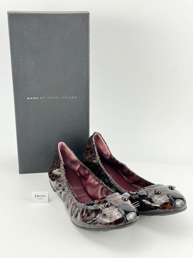 Pre-Owned Marc by Marc Jacobs Patent Ballet Flats Size 38 (UK 5) - Image 2