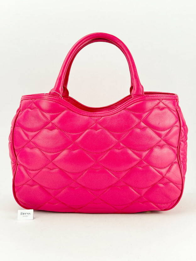 Pre-Owned Lulu Guinness Pink Lips Bag - Image 5