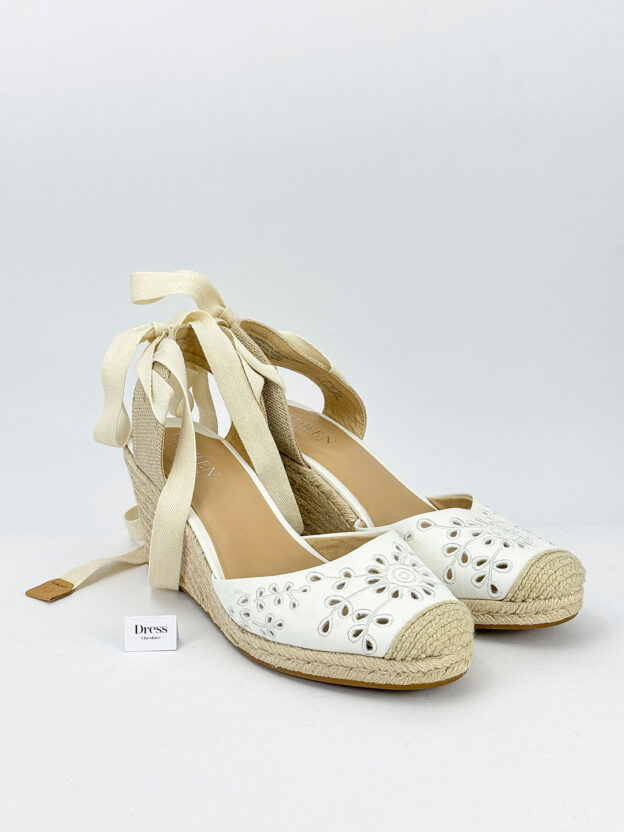 Lauren By Ralph Lauren White Leather Wedges Size 40 (UK 7)