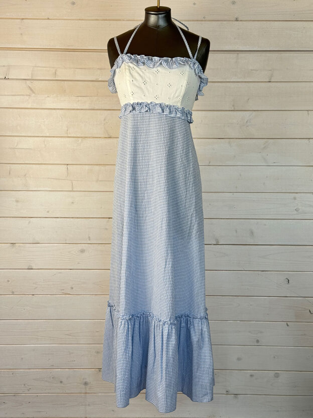 Pre-Owned Rixo Gingham Long Dress Size 10