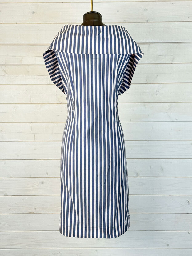 Pre-Owned Vivienne Westwood Pink & Grey Striped Dress Size 14 - Image 2