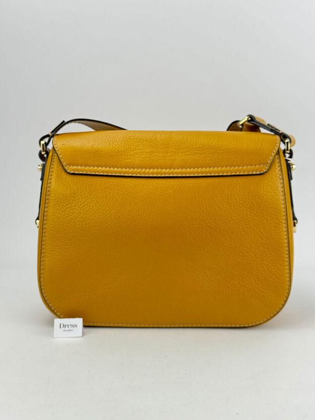 Pre-Owned Furla Mustard Yellow Leather Bag - Image 3