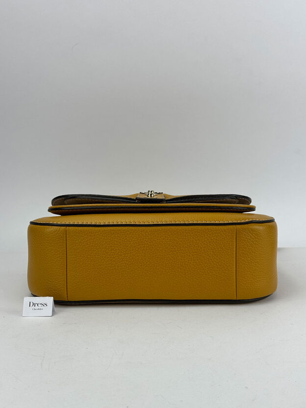 Pre-Owned Furla Mustard Yellow Leather Bag - Image 4