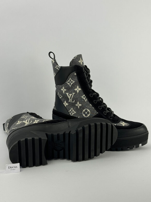 Pre-Owned Louis Vuitton Laureate Platform Desert Boots Size 37 (UK UK 4) - Image 5