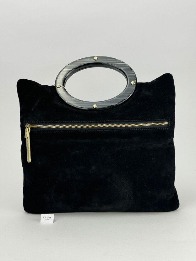 Pre-Owned Kate Spade Black Suede Clutch - Image 3