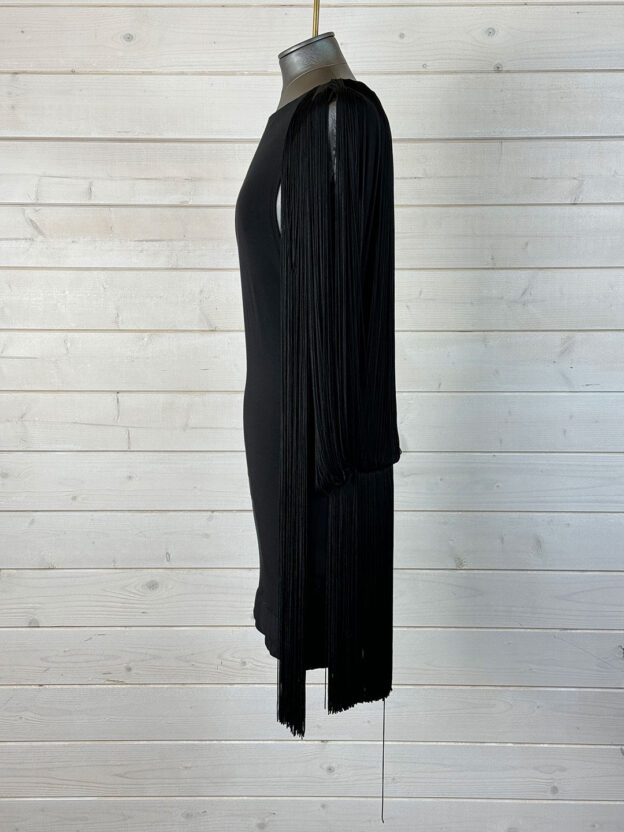 Jasmine Di Milo Black Tassel Dress Size UK 8 - Image 3
