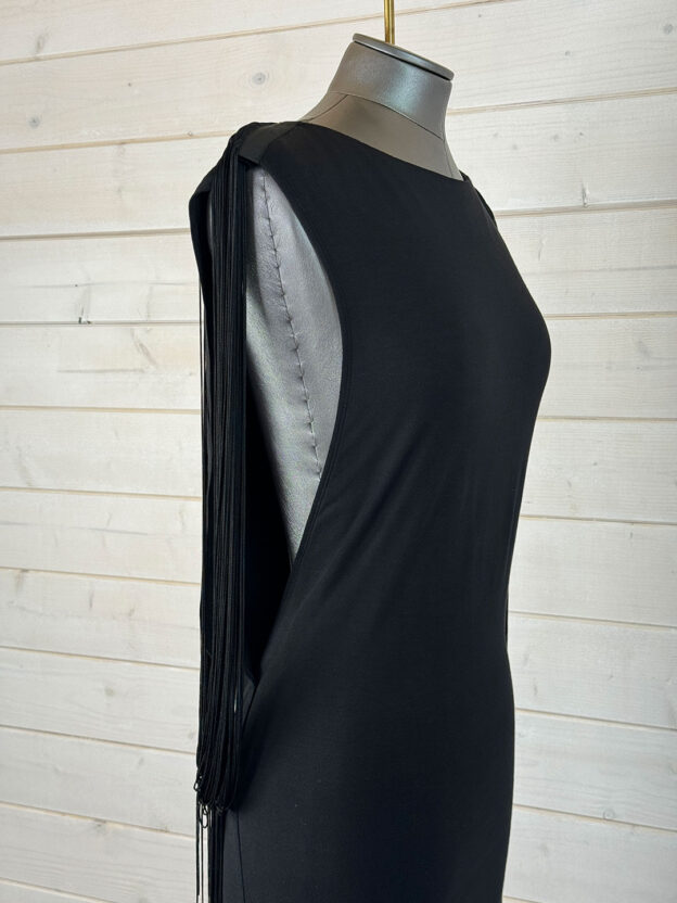 Jasmine Di Milo Black Tassel Dress Size UK 8 - Image 2