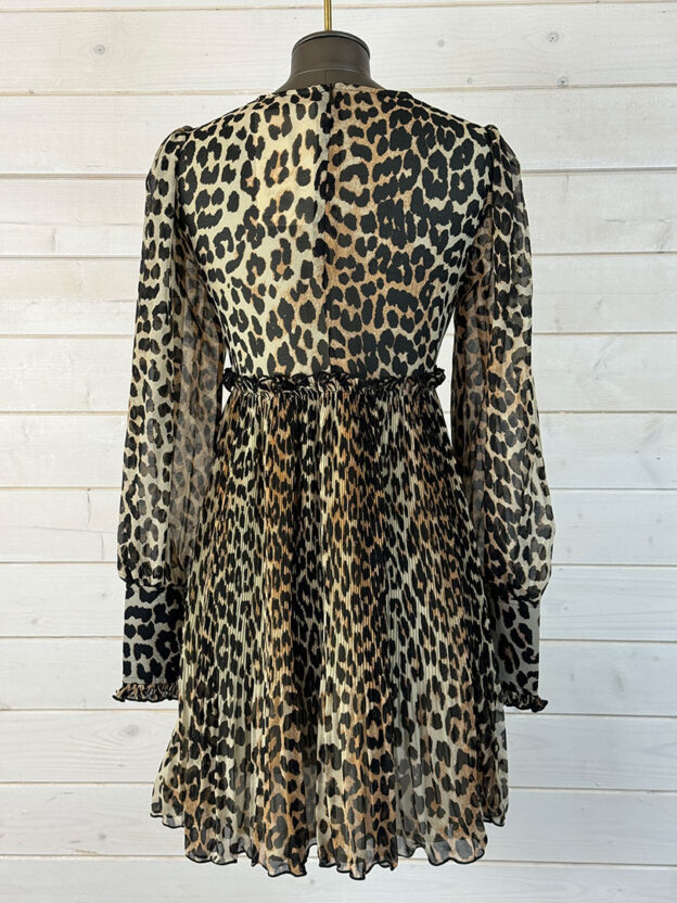 Ganni Leopard Print Dress Size 34 (UK 6-8) - Image 2