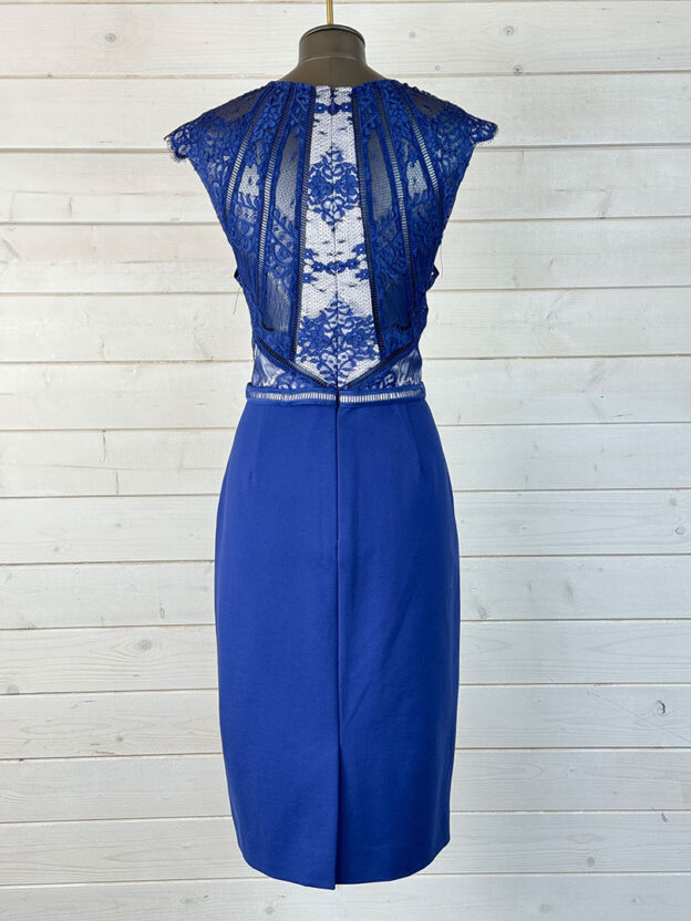 Catherine Deane Blue Lace Dress Size UK 14 - Image 2