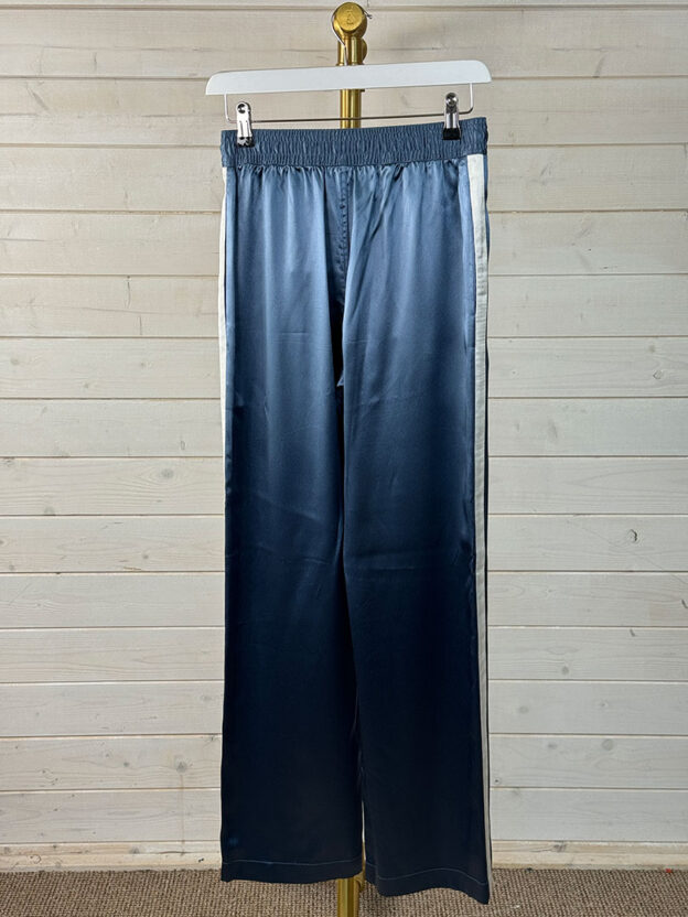 Pre-Owned Celine Satin Blue Joggers Size 34 (UK 6) - Image 3