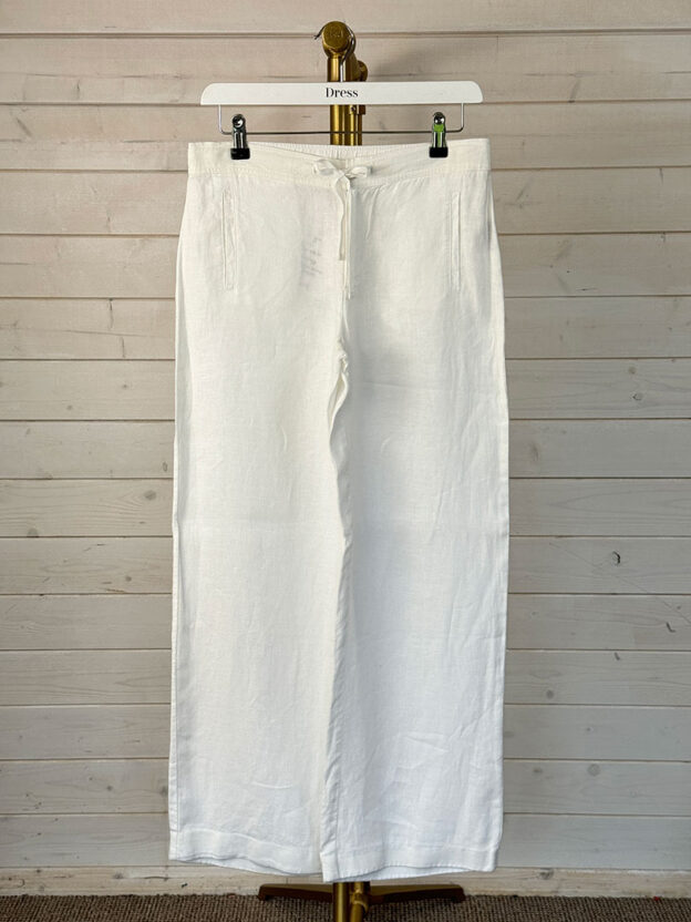 The White Company White Linen Trousers Size XS