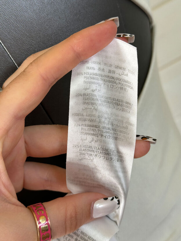 Gucci Logo Off White Swimsuit Size M - Image 3