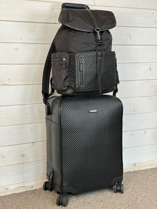 Pre-Owned Zegna Small Luggage Suitcase & Backpack (2 Part Set) - Image 2