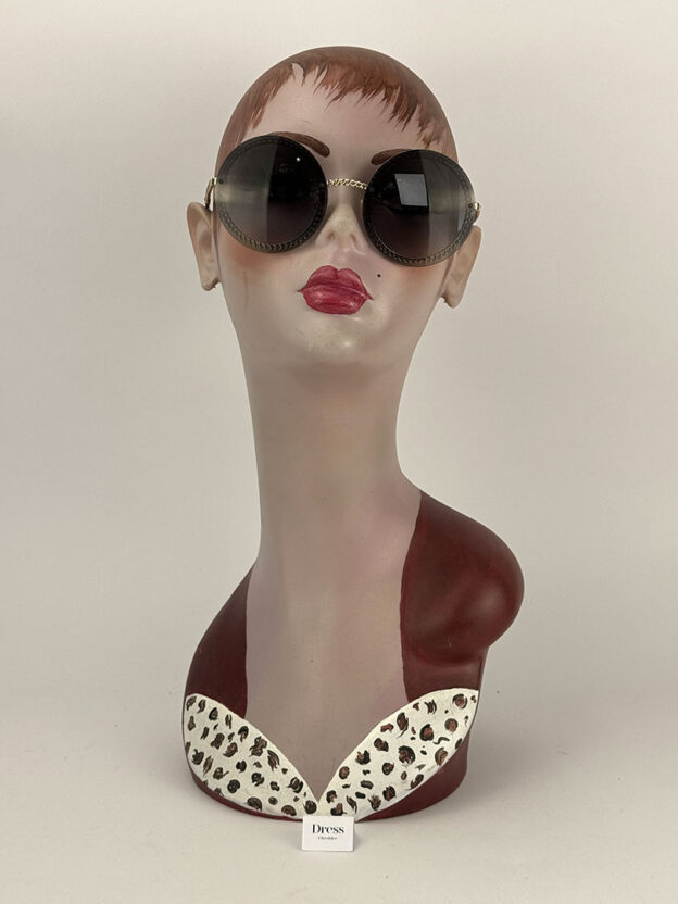 Chanel Round Black Sunglasses Boxed - Image 6