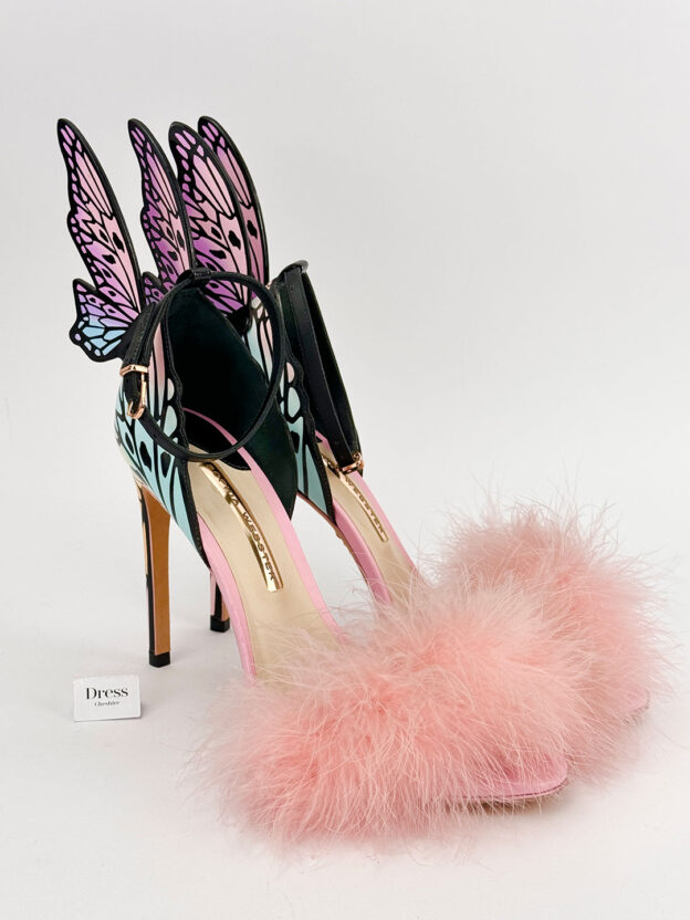 Pre-Owned Sophia Webster Chiara Feathered Butterfly Heels Size 39 (UK 6)