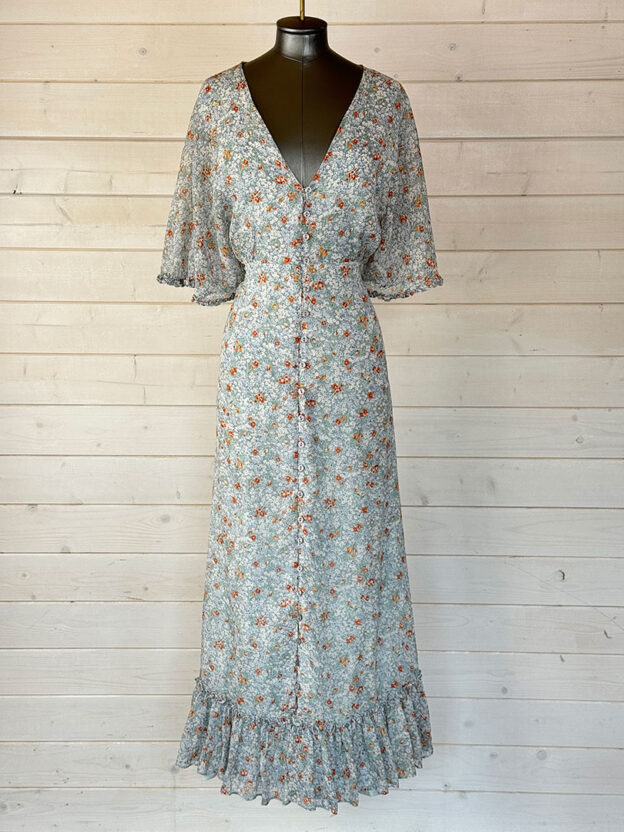 Pre-Owned By TiMo Blue Floral Dress Size 14