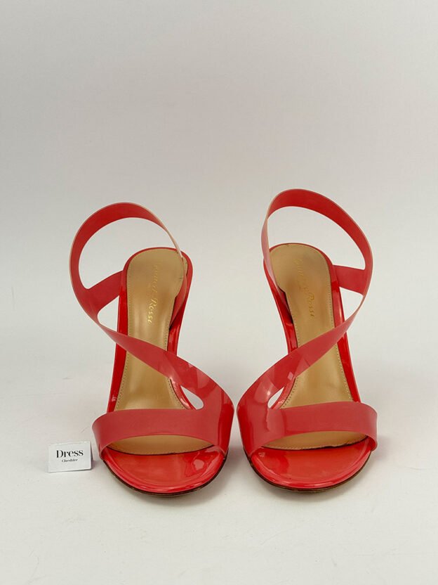 Pre-Owned Gianvito Rossi Pink Open Toe Sandals Size 39 (UK 6) - Image 2