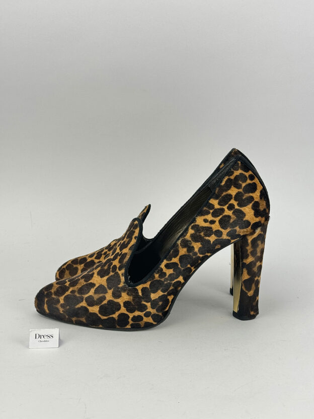 Stuart Weitzman X Russell Bromley Calf Hair Leopard Print Heel Size 40 (UK 7) Boxed - Image 3