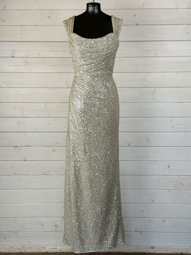 Dress 2 Party Coco Sequin Silver Dress Size 6 - Image 2