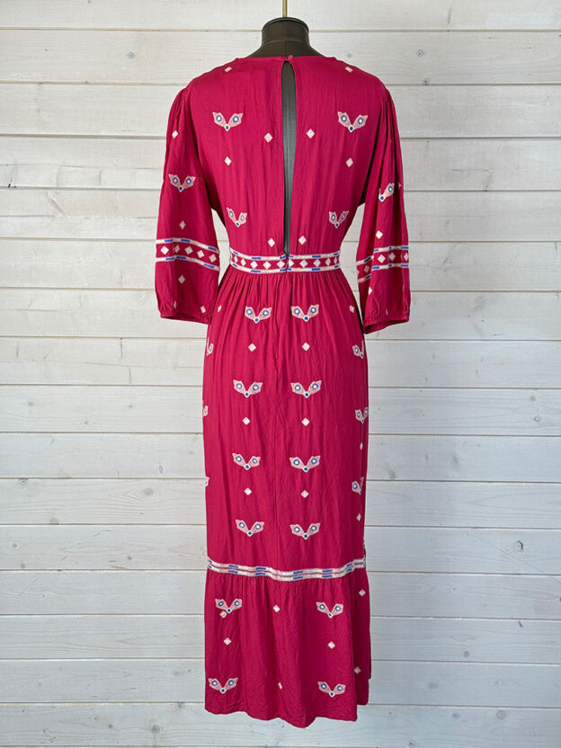 Pre-Owned Ba&sh Long Pink Dress Size 2 (UK 10) - Image 2