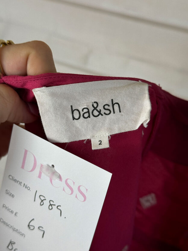 Pre-Owned Ba&sh Long Pink Dress Size 2 (UK 10) - Image 3