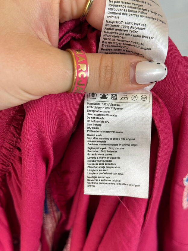 Pre-Owned Ba&sh Long Pink Dress Size 2 (UK 10) - Image 4