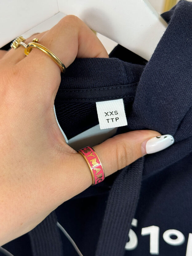 Burberry Navy Cotton Hoodie XXS - Image 3