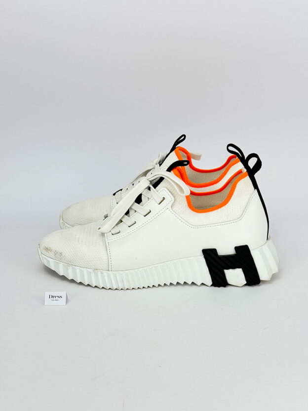 Pre-Owned Hermes Depart Slip-On White Trainers Size 36.5 - Image 3