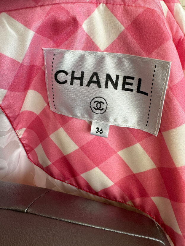 Chanel Pink 100% Silk Parka Cruise 2023 Size 36 (UK 6) - Image 8