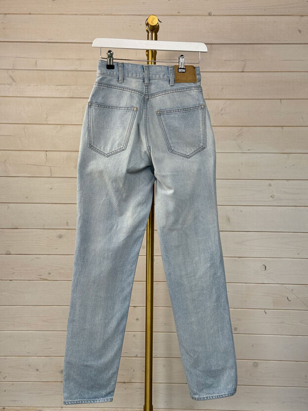 Pre-Owned Celine Pale Blue Margaret High Waisted Jeans Size 26" - Image 2
