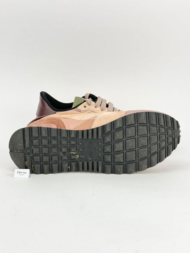 Valentino Rose Gold Camo Rockrunner Trainers 36.5 (UK 3.5) Boxed - Image 6