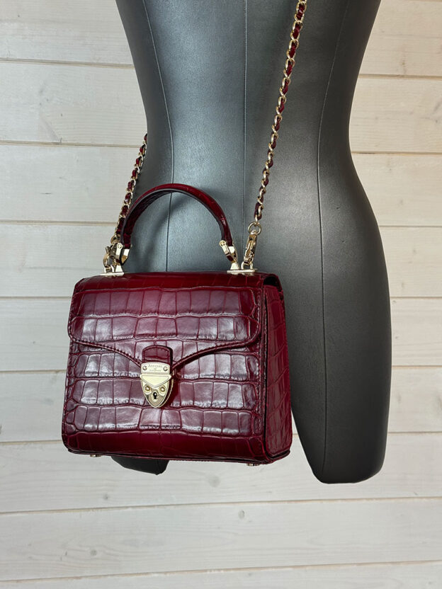 Aspinal of London Mayfair Croc Effect Bag - Image 2