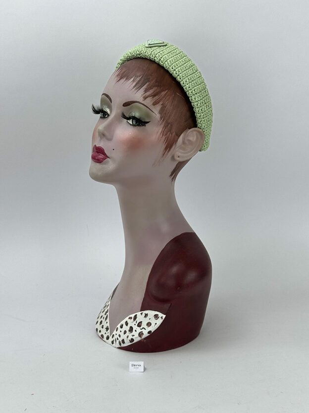 Prada Triangle Logo Woven Wicker Headband (Dustbag) - Image 2